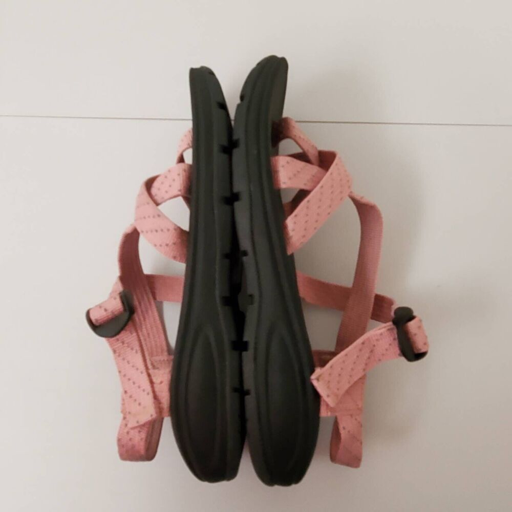 Madden Girl Womens 7.5-8.5 Sandals Sun Blush Pink Strappy Mismatched New - Picture 6 of 16